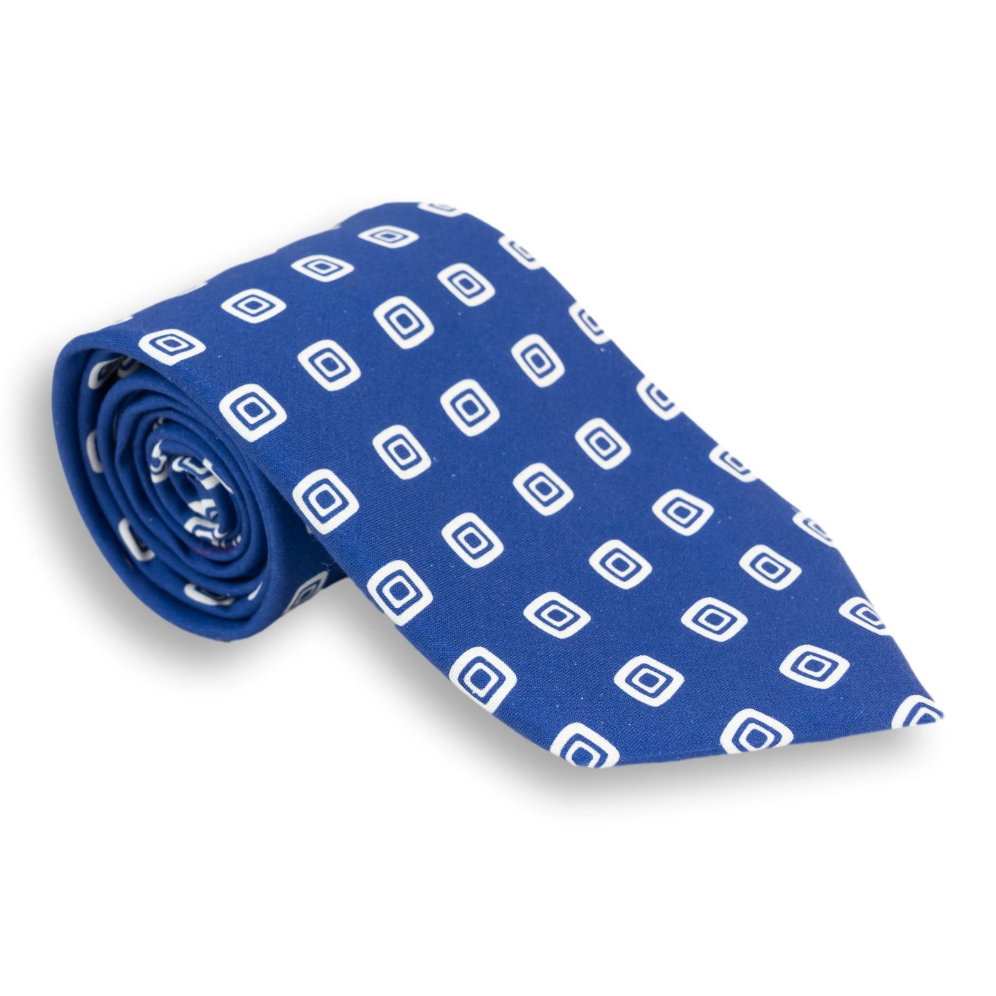 Abstract Multi-Square Silk Print Tie