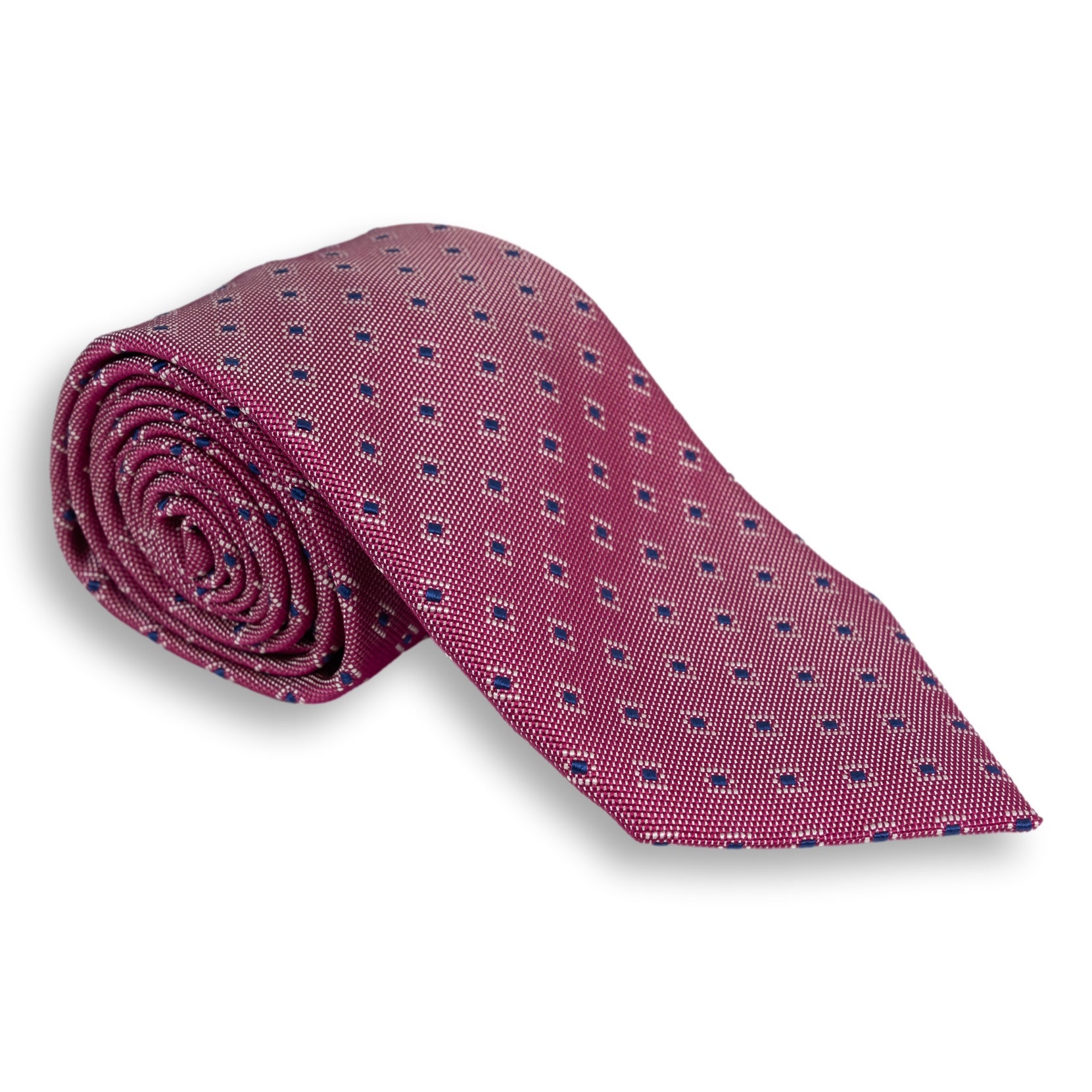 Basket Weave Abstract Diamond Silk Woven Tie