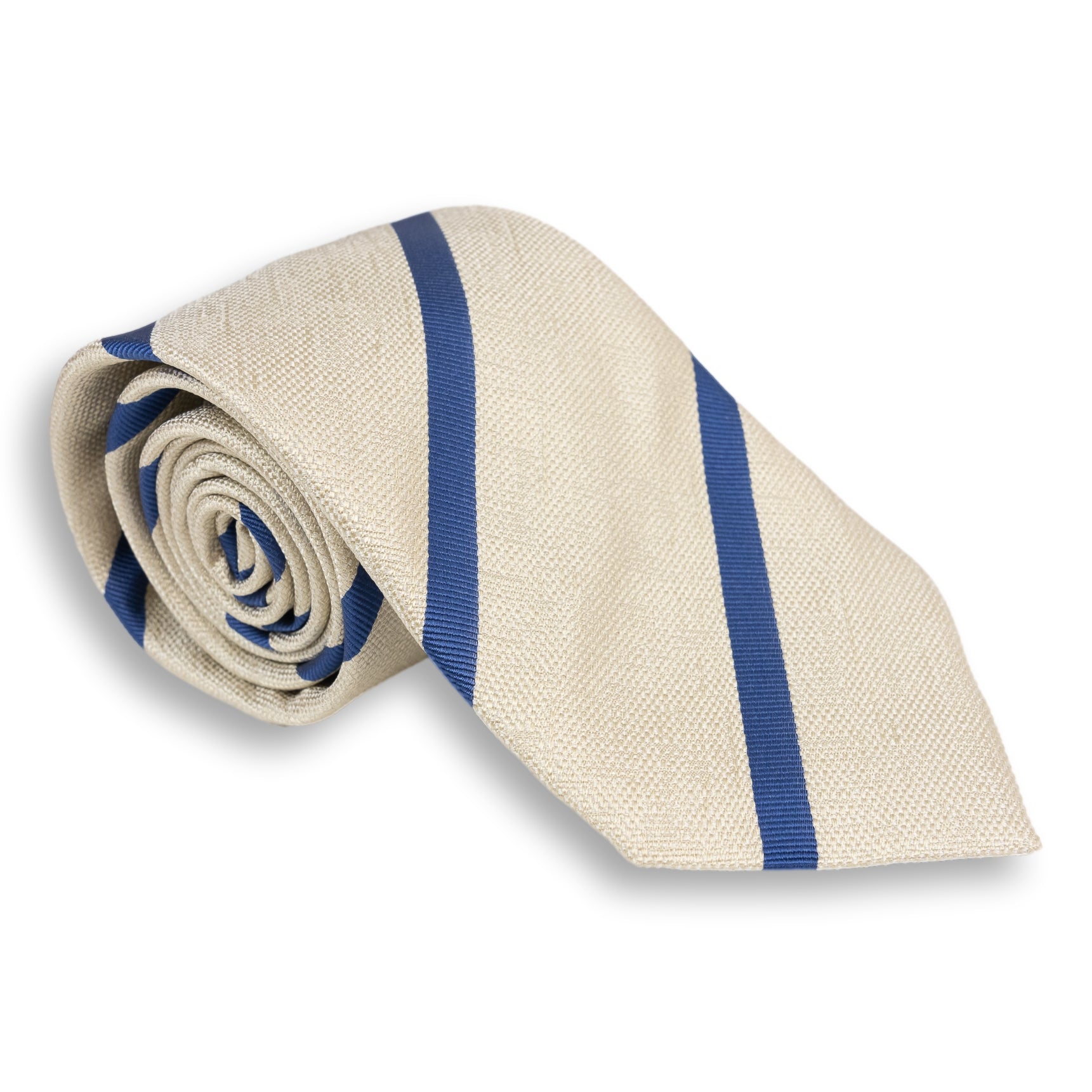 Basket Weave Reppe Stripe Silk Woven Tie