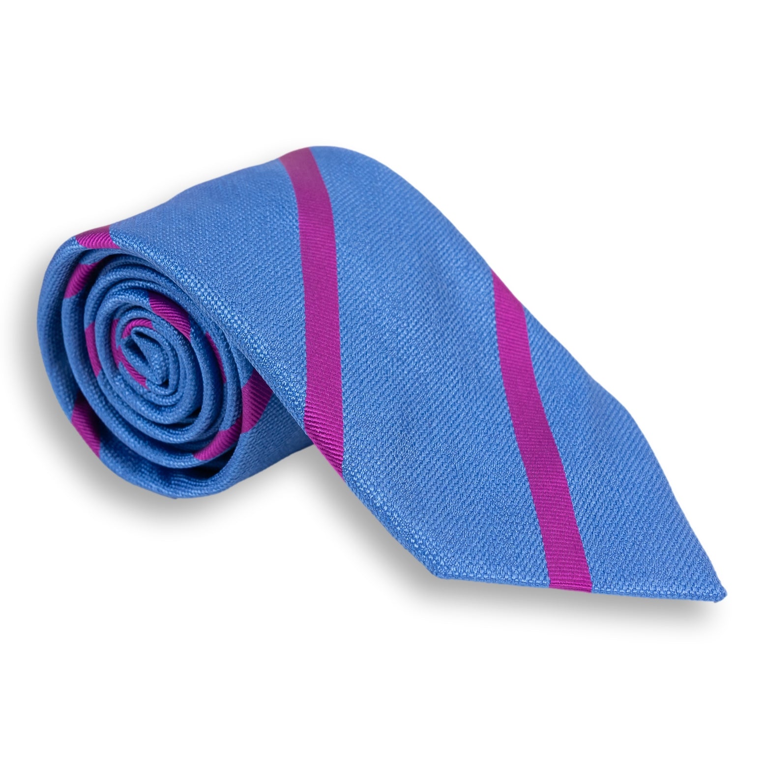 Basket Weave Reppe Stripe Silk Woven Tie