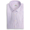 Light Blue, Green, and Pink Tattersall Spread Collar Sport Shirt