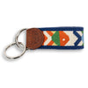 Pompano Needlepoint Key Fob