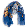 Tiger Linen and Silk Blend Scarf