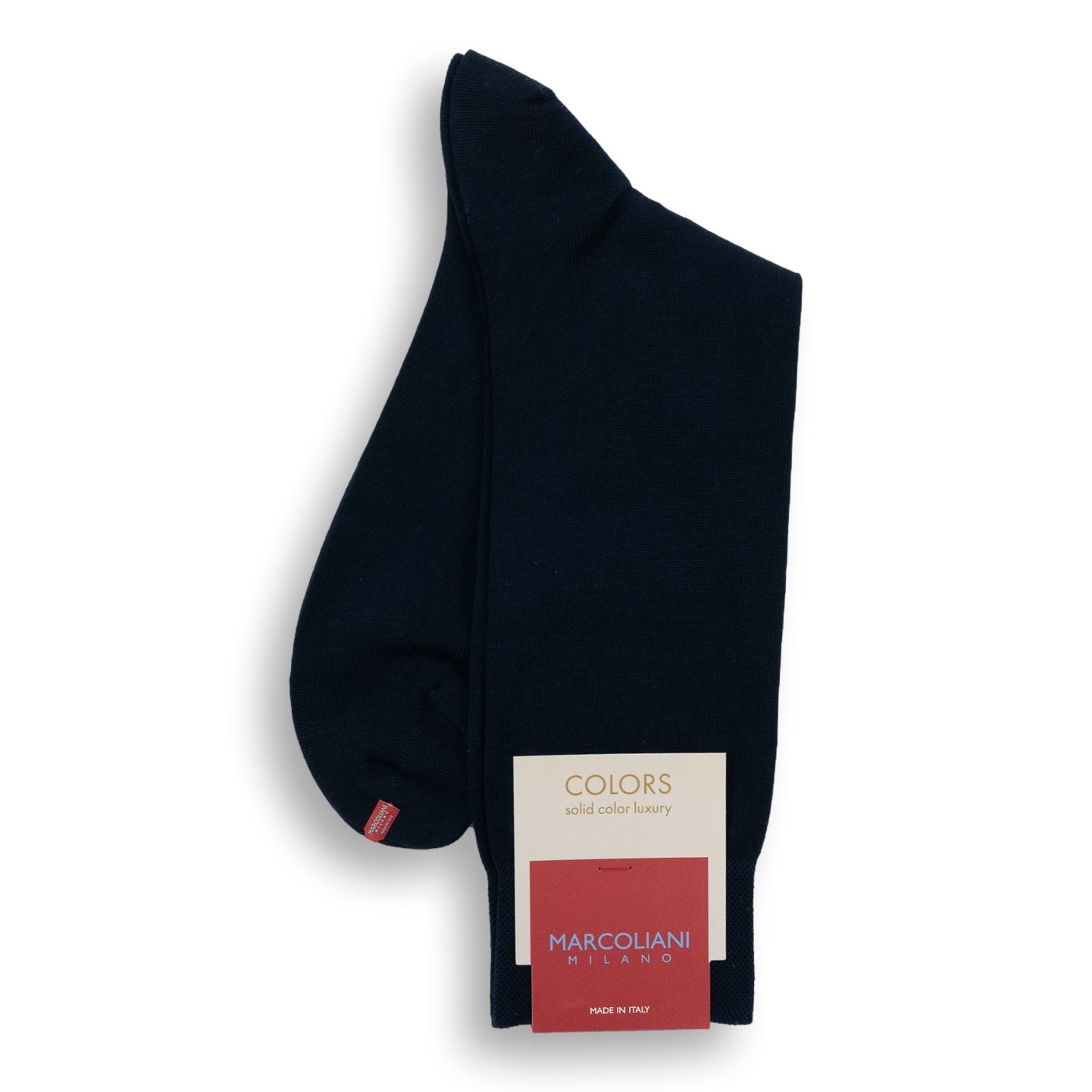 Pima Cotton Classic Plain Mid-Calf Dress Socks