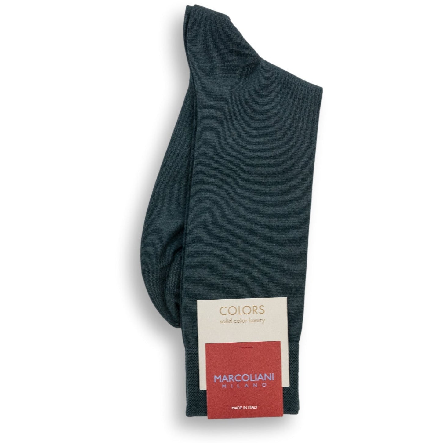 Pima Cotton Classic Plain Mid-Calf Dress Socks