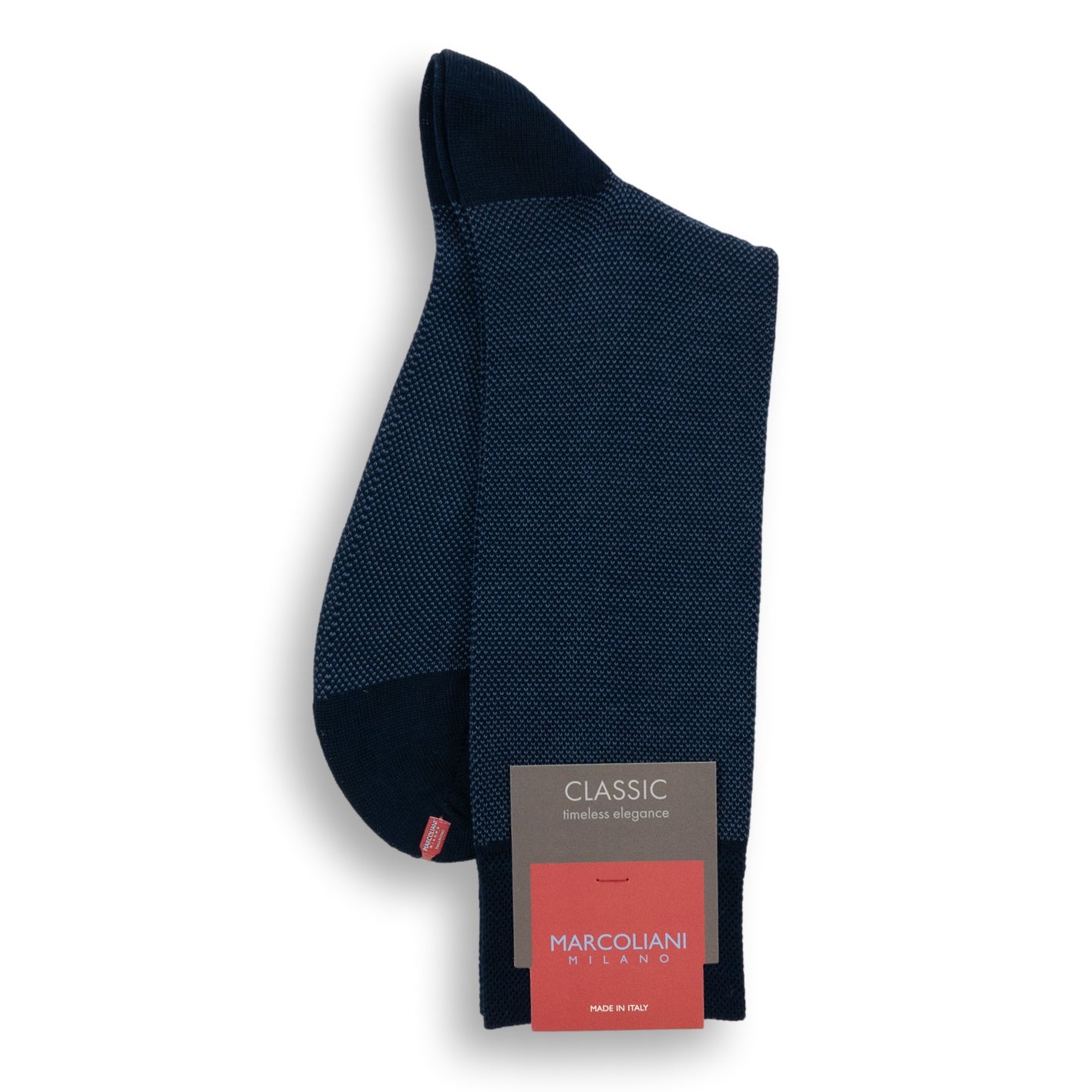 Pima Cotton Birdseye Mid-calf Dress Socks