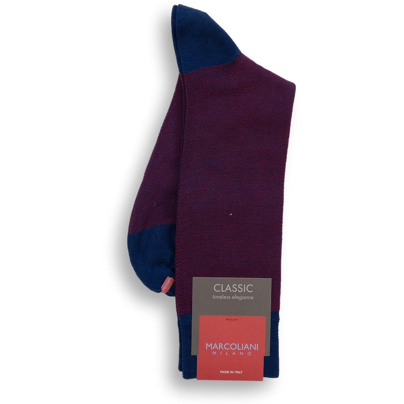 Pima Cotton Birdseye Mid-calf Dress Socks