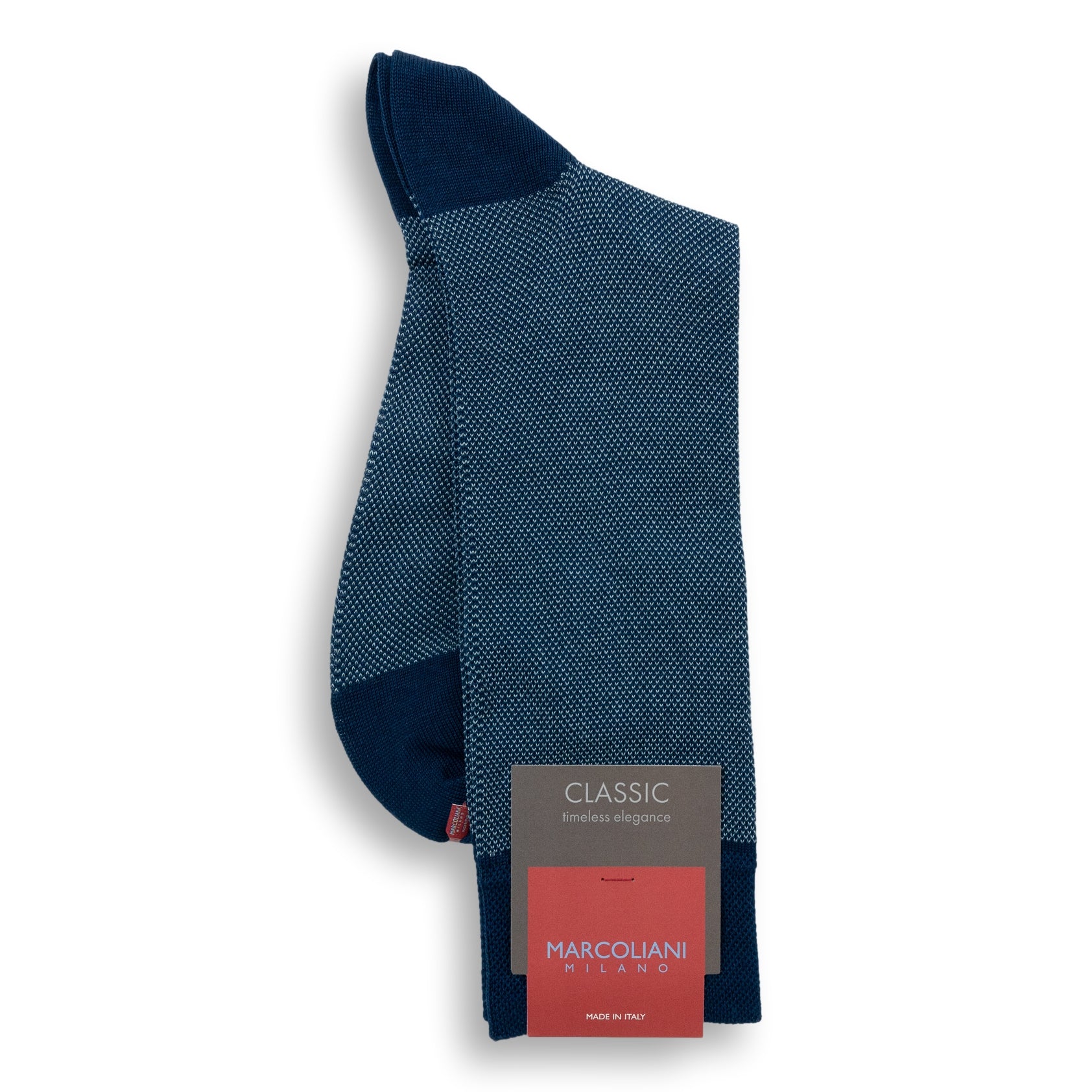 Pima Cotton Birdseye Mid-calf Dress Socks