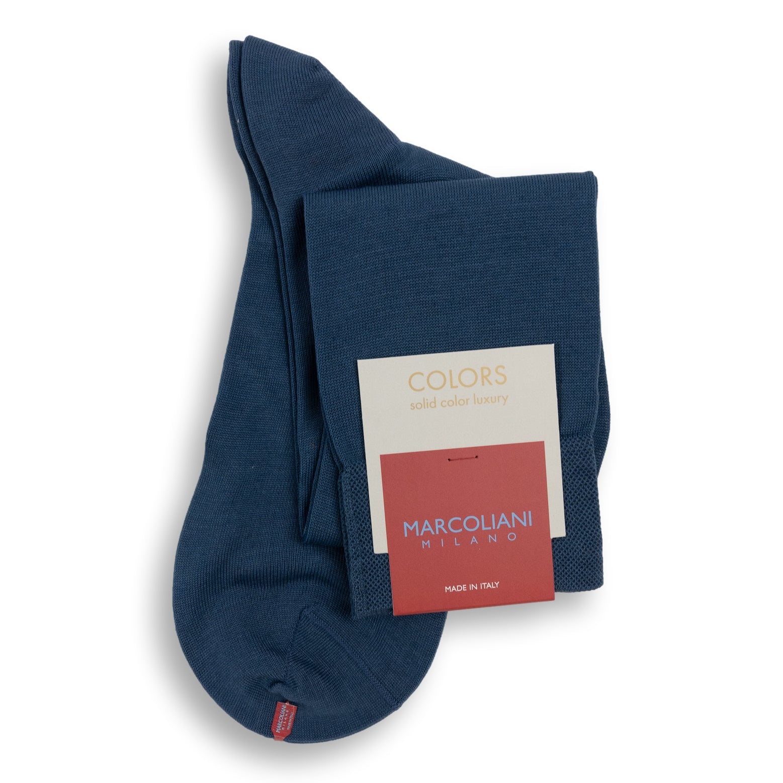 Pima Cotton Classic Plain Over-the-Calf Dress Socks