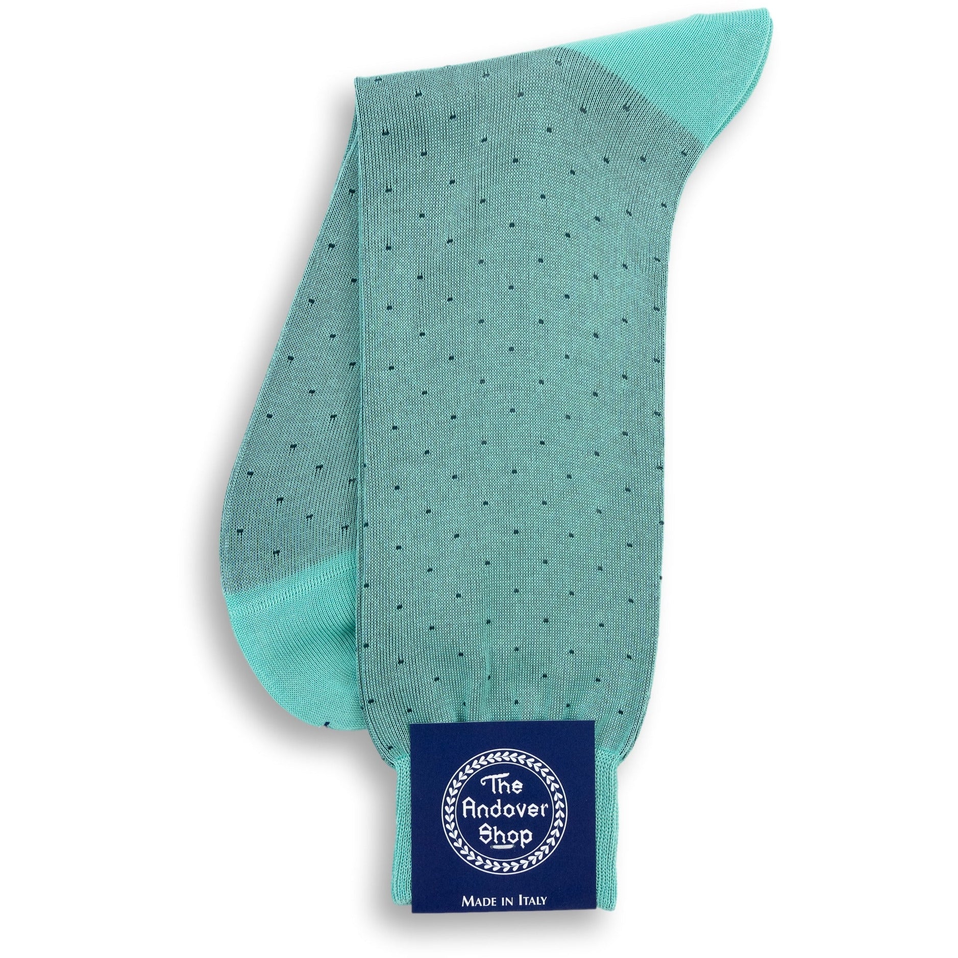 Mid-Calf Cotton Mini Dot Dress Sock