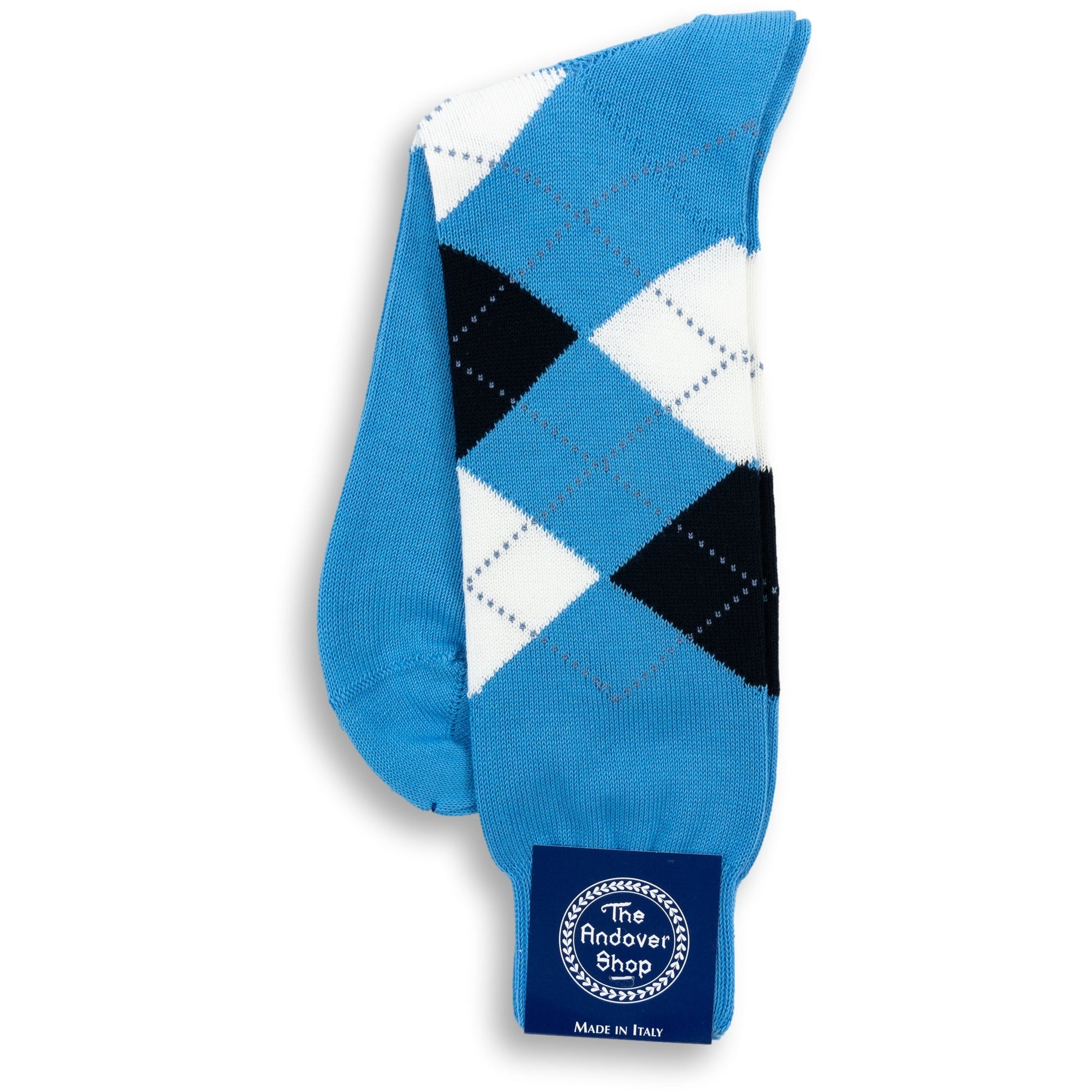 Mid-Calf Cotton Argyle Dress Sock