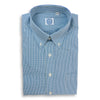 Blue and Green Check Button Down Dress Shirt