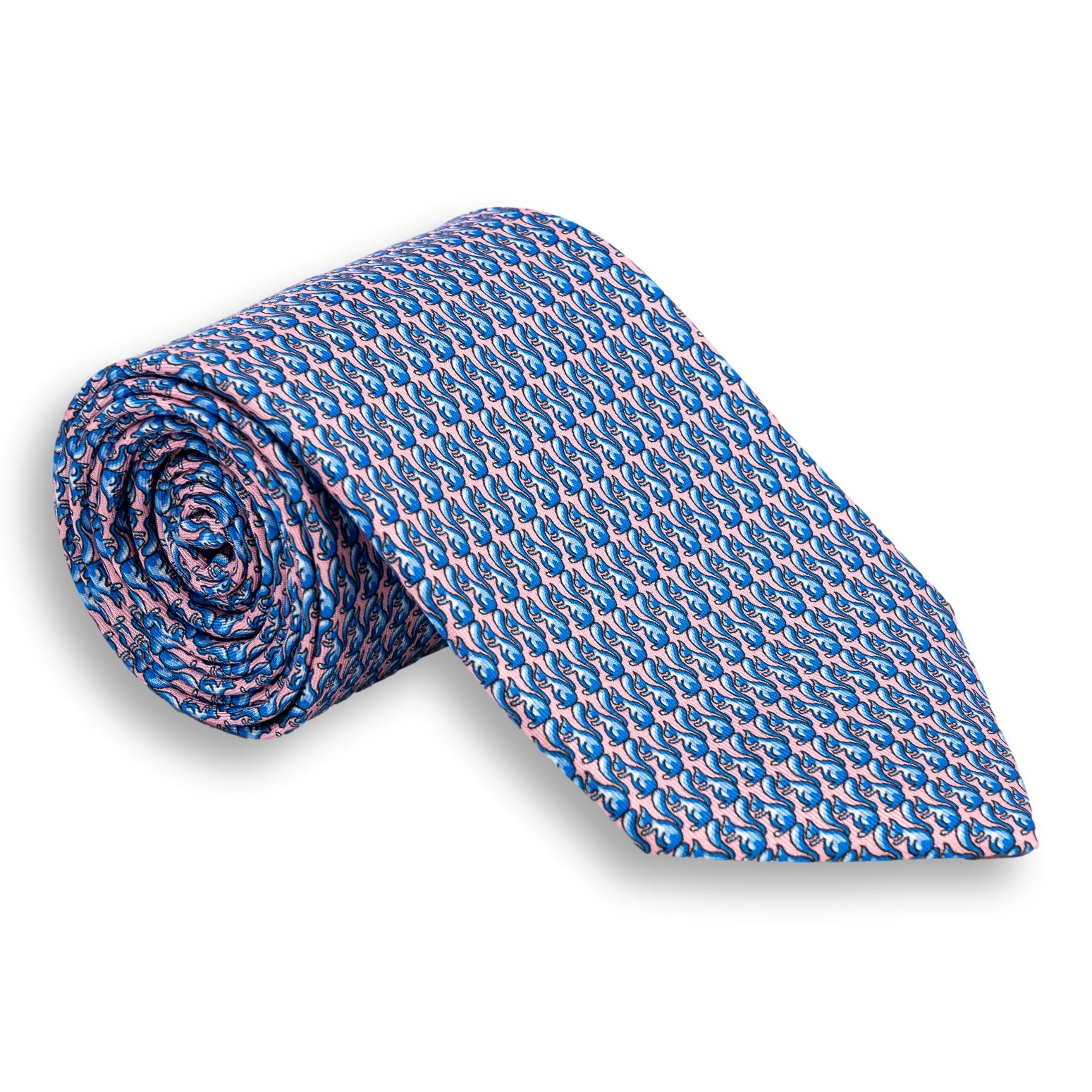 Squirrel Pattern Silk Print Tie