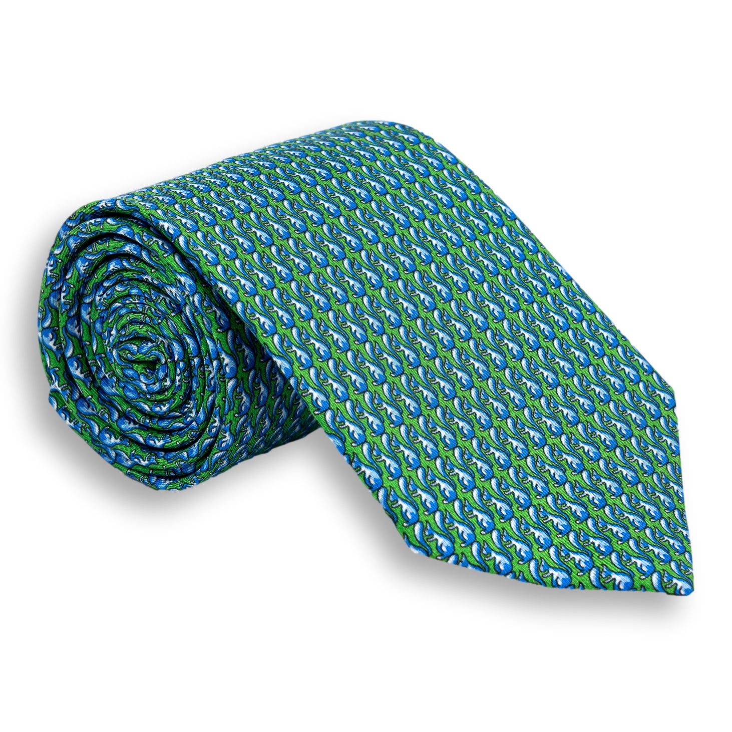 Squirrel Pattern Silk Print Tie