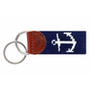 Anchor Needlepoint Key Fob