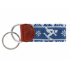 Skier Fairisle Needlepoint Key Fob