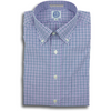 Purple and Blue Graph Check Button Down Shirt