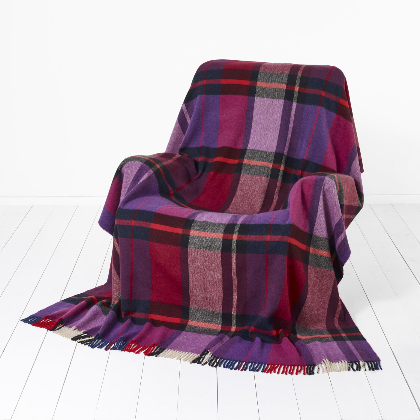 Madison Check Lambswool Blanket