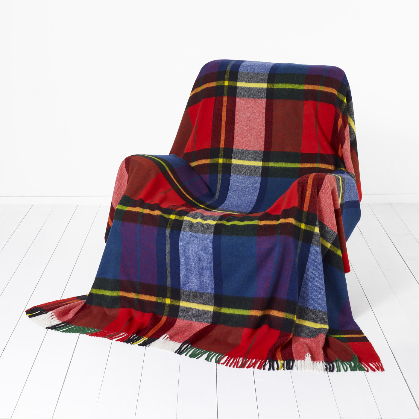 Madison Check Lambswool Blanket