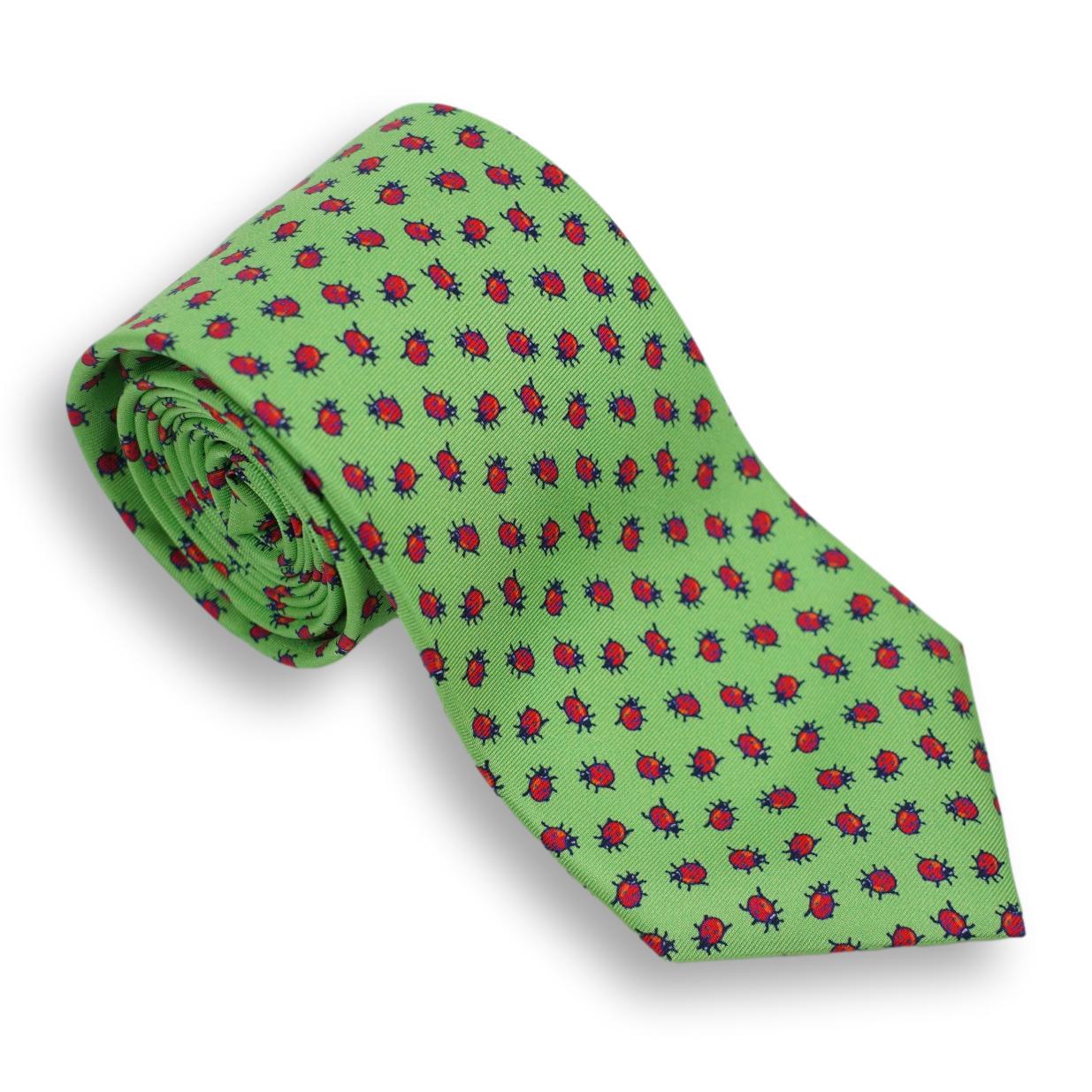 Ladybug Silk Tie