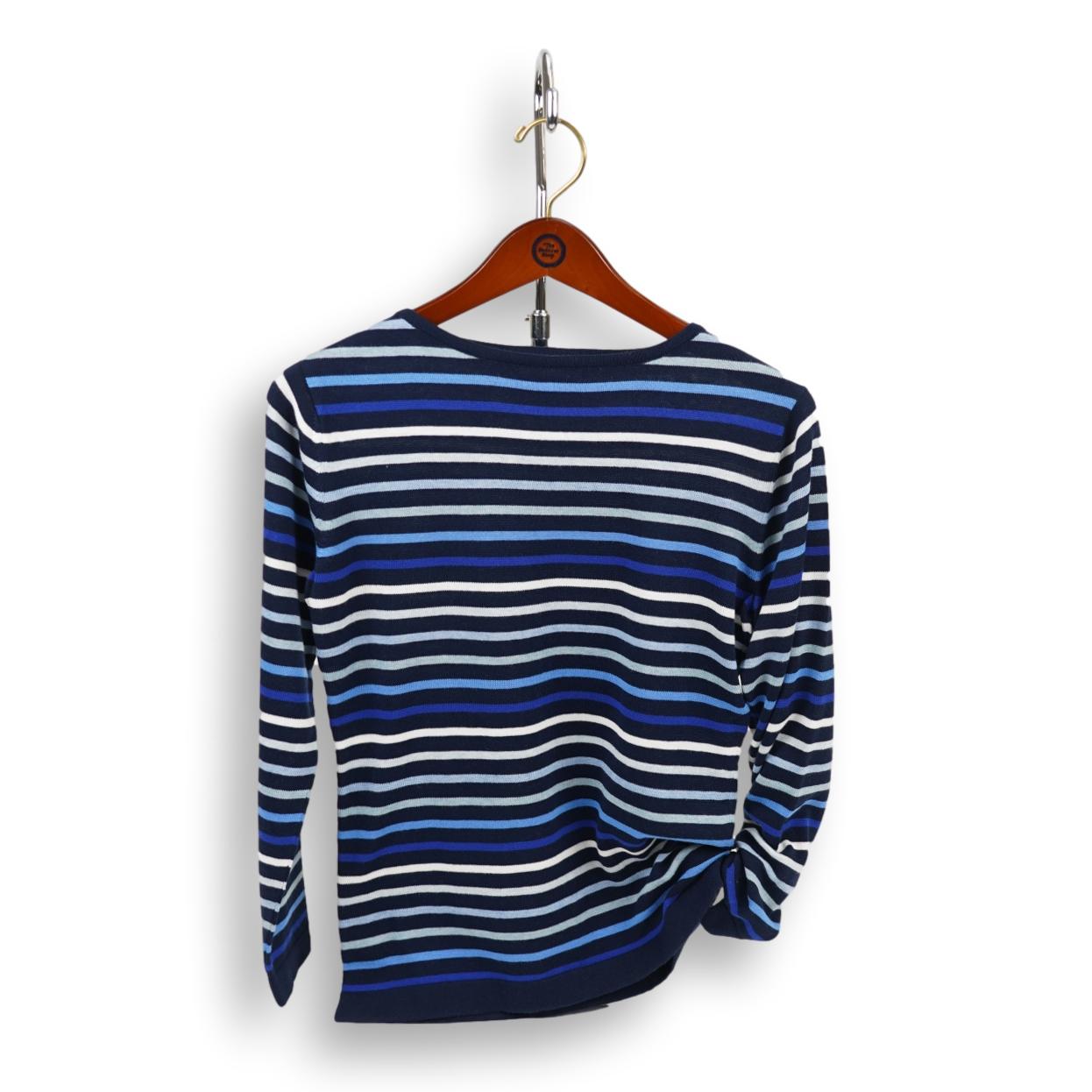 Boatneck Three Color Sweater