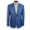 Atlantic Blue and Navy Windowpane Loro Piana Sport Coat