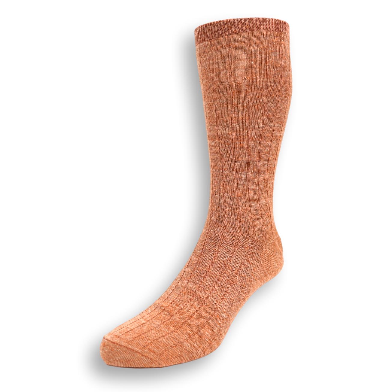 Mid-Calf Marl Linen Dress Sock