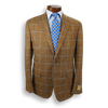 Brown with Light Blue Windowpane Carlo Barbera Sport Coat