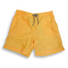 Yellow Linen Pattern Swim Trunk