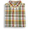 Summer Red and Yellow Button Down Madras Sport Shirt