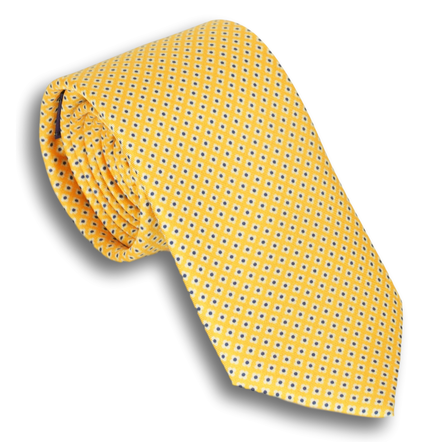 Small Flower Motif Silk Tie