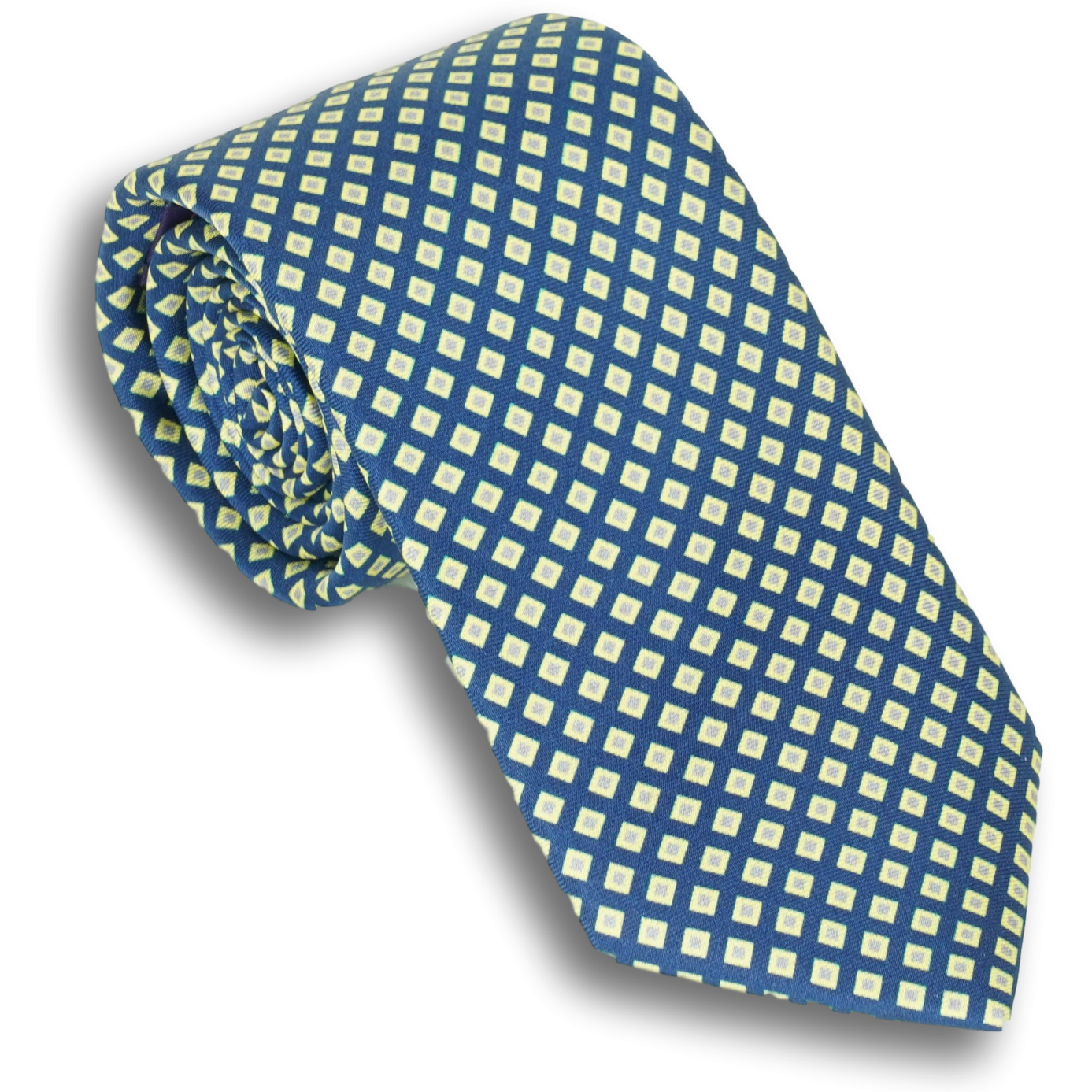 Multicolored Diamond Silk Tie