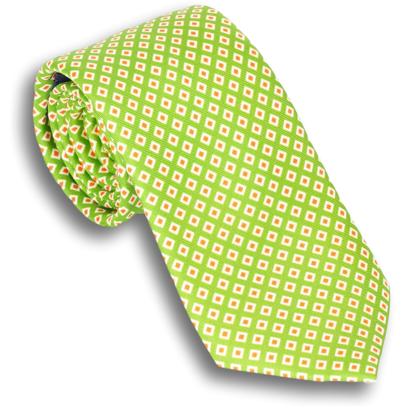 Multicolored Diamond Silk Tie