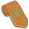 Orange with Shades of Green Dotted Silk Tie