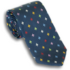 Multicolored Fleur de Lis Silk Tie