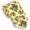 Yellow with Blue and Red Paisley Patterned Poplin Tie