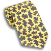 Gold Tie with Small Paisley Patterned Silk Tie