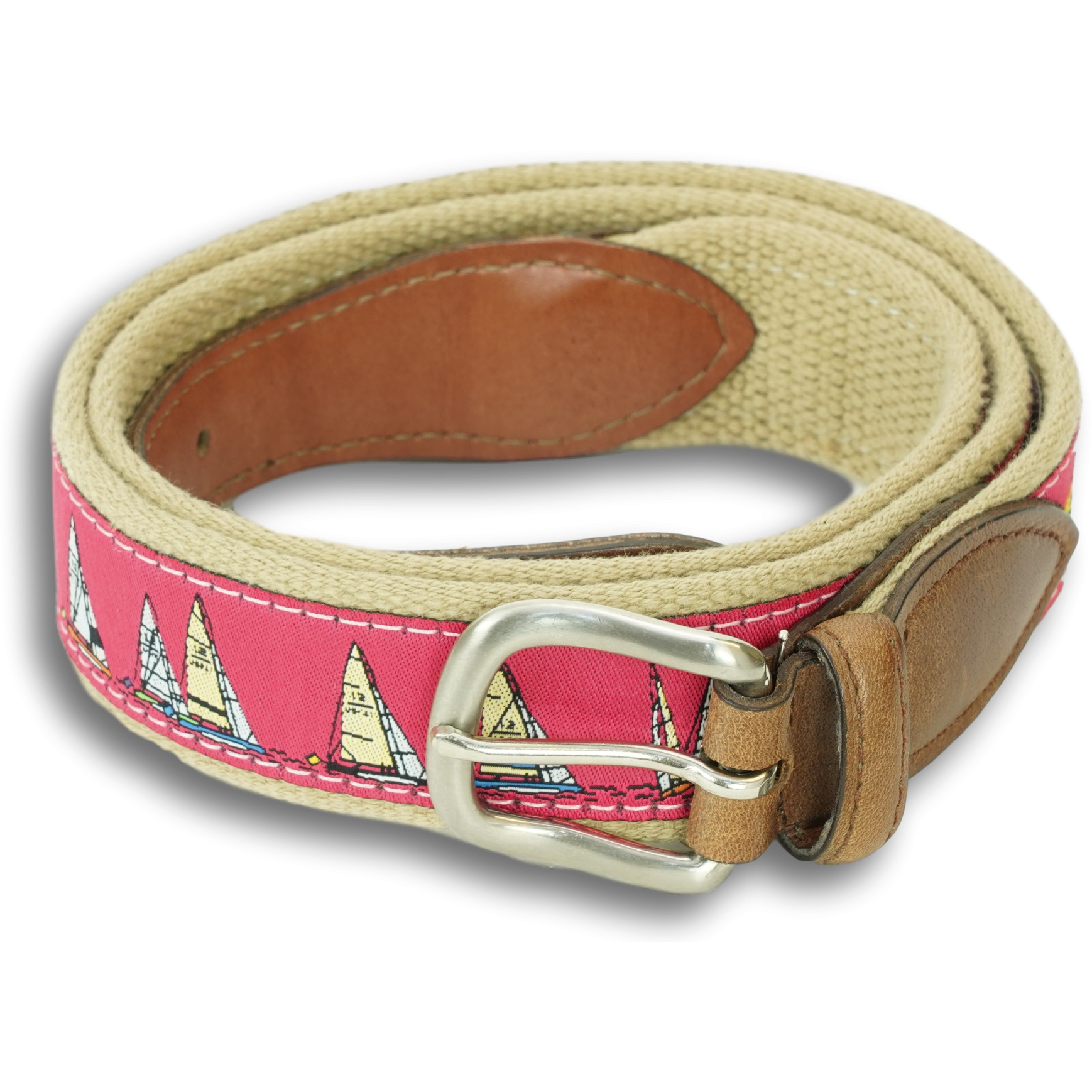 Rounding the Mark Leather Tab Belt