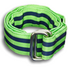 Lime Green and Navy Striped Ribbon Belt