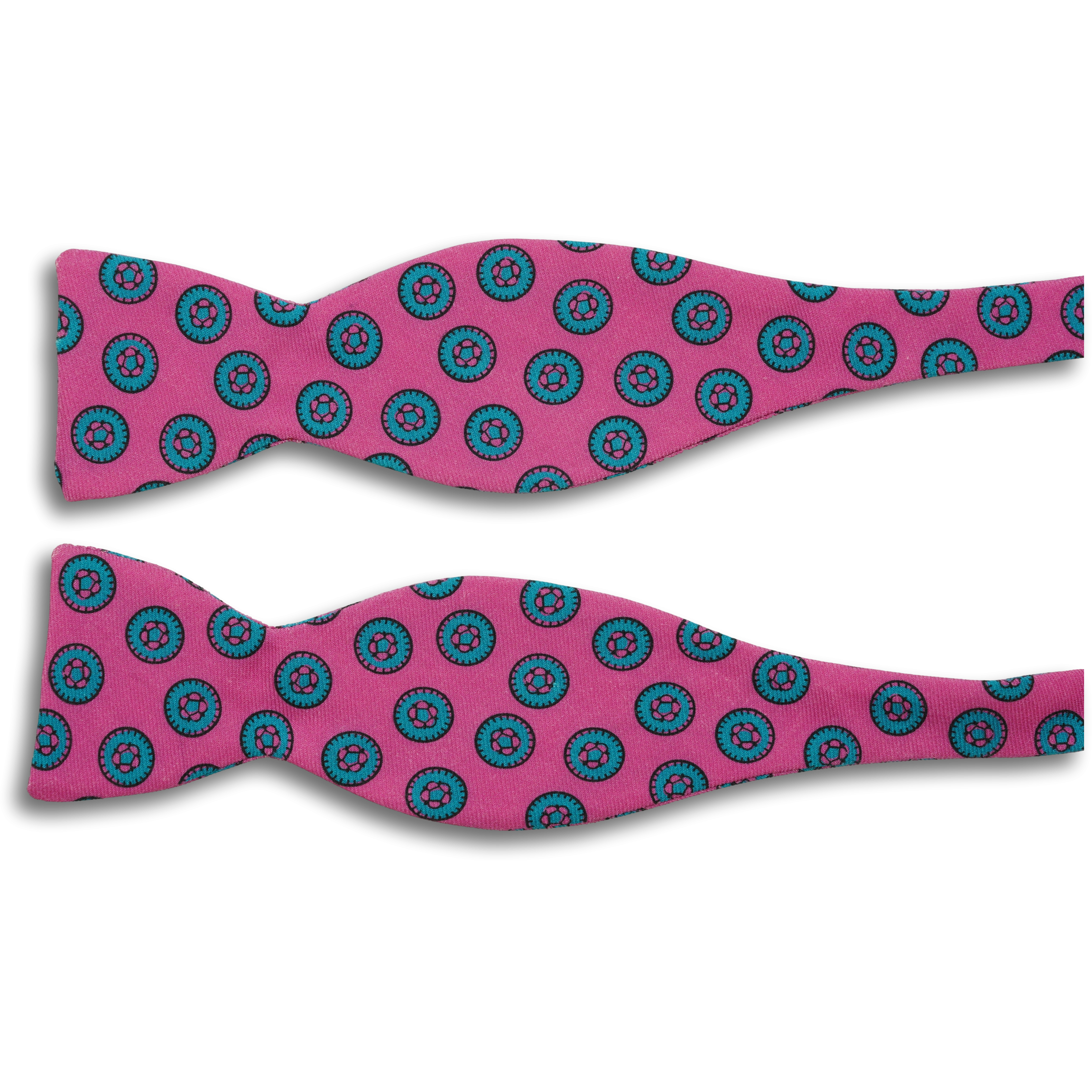 Patterned Circles Wool Butterfly Bow Tie