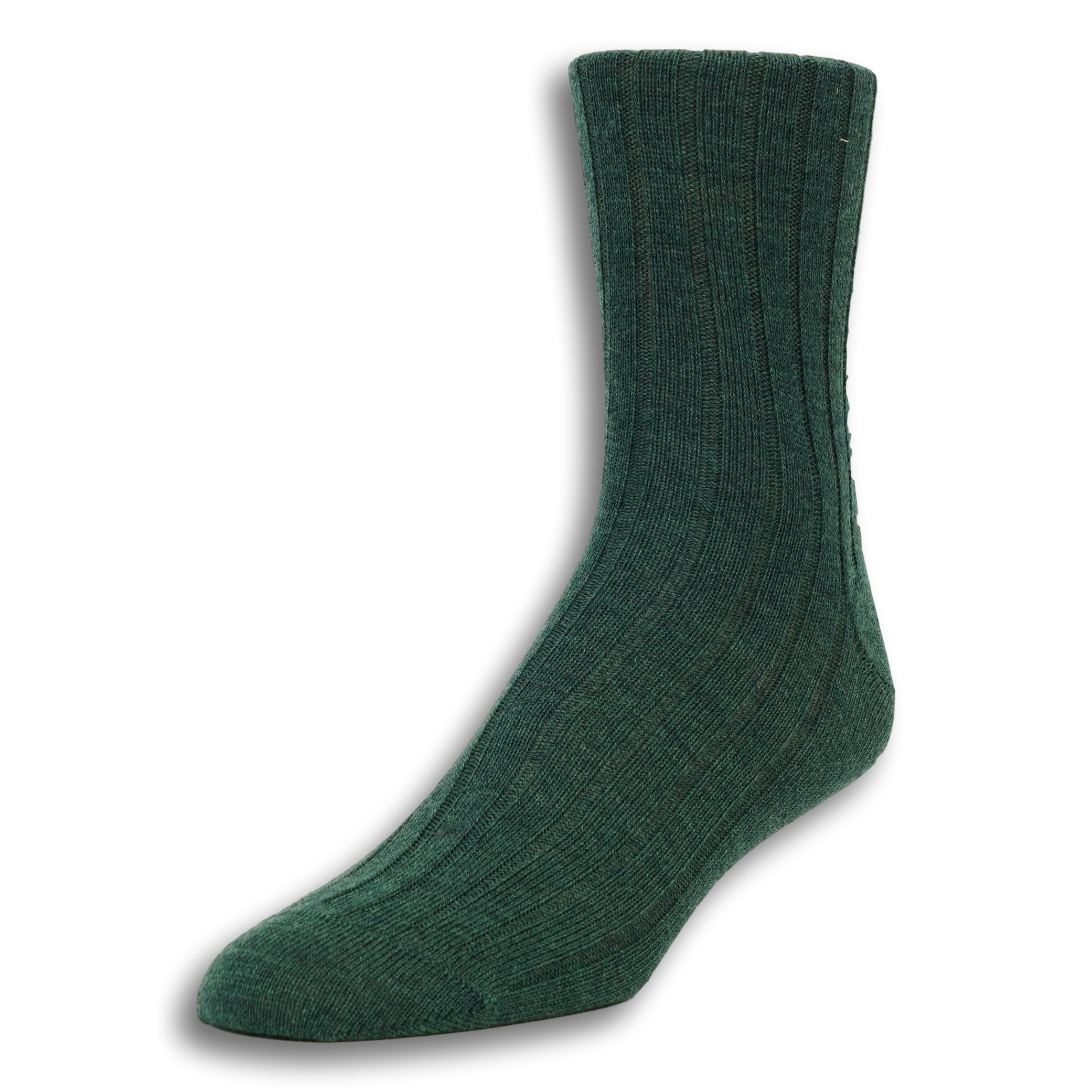 Mid-calf Ribbed Wool Dress Socks