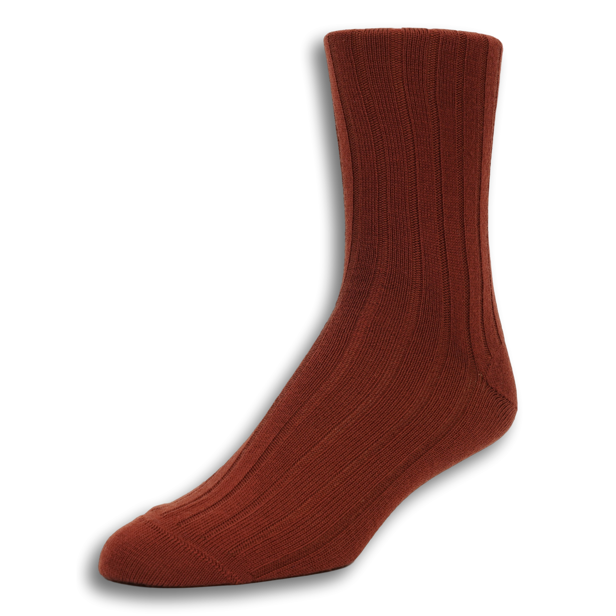 Mid-calf Ribbed Wool Dress Socks