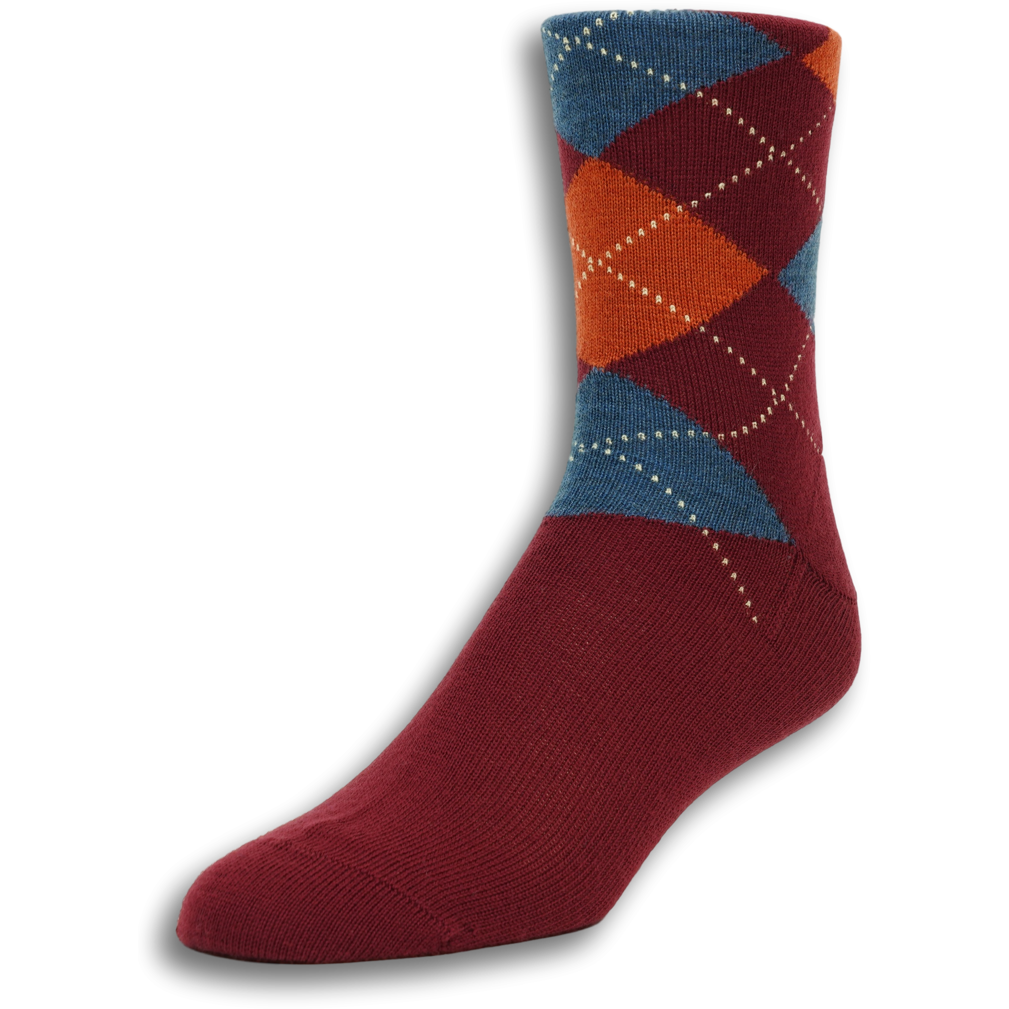 Mid-calf Argyle Wool Dress Socks