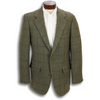 Dark Green With Brown Windowpane Jacket