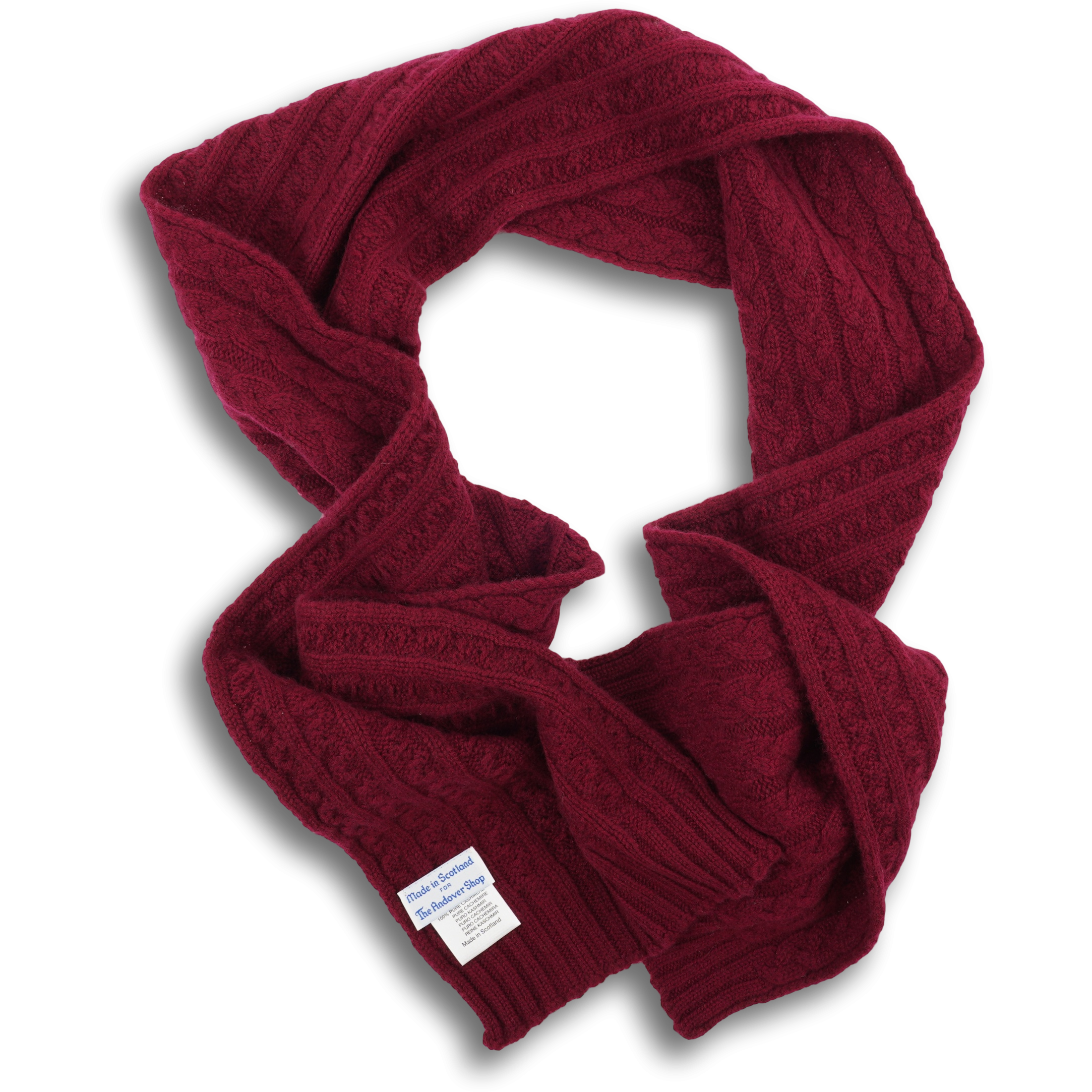 Cashmere Cable Knit Scarf