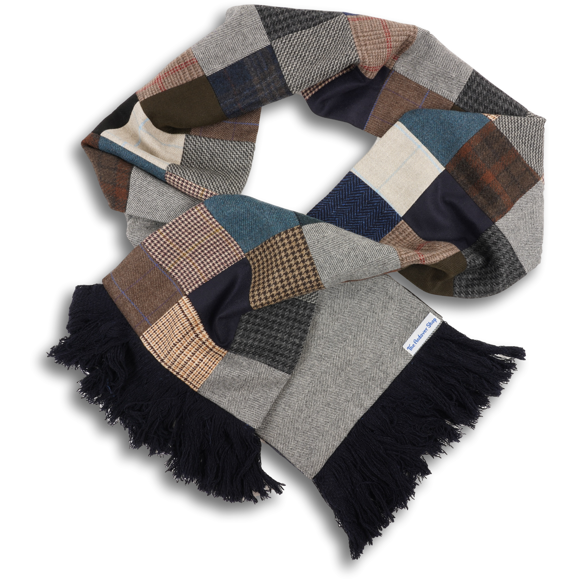 100% Cashmere Patchwork Scarf