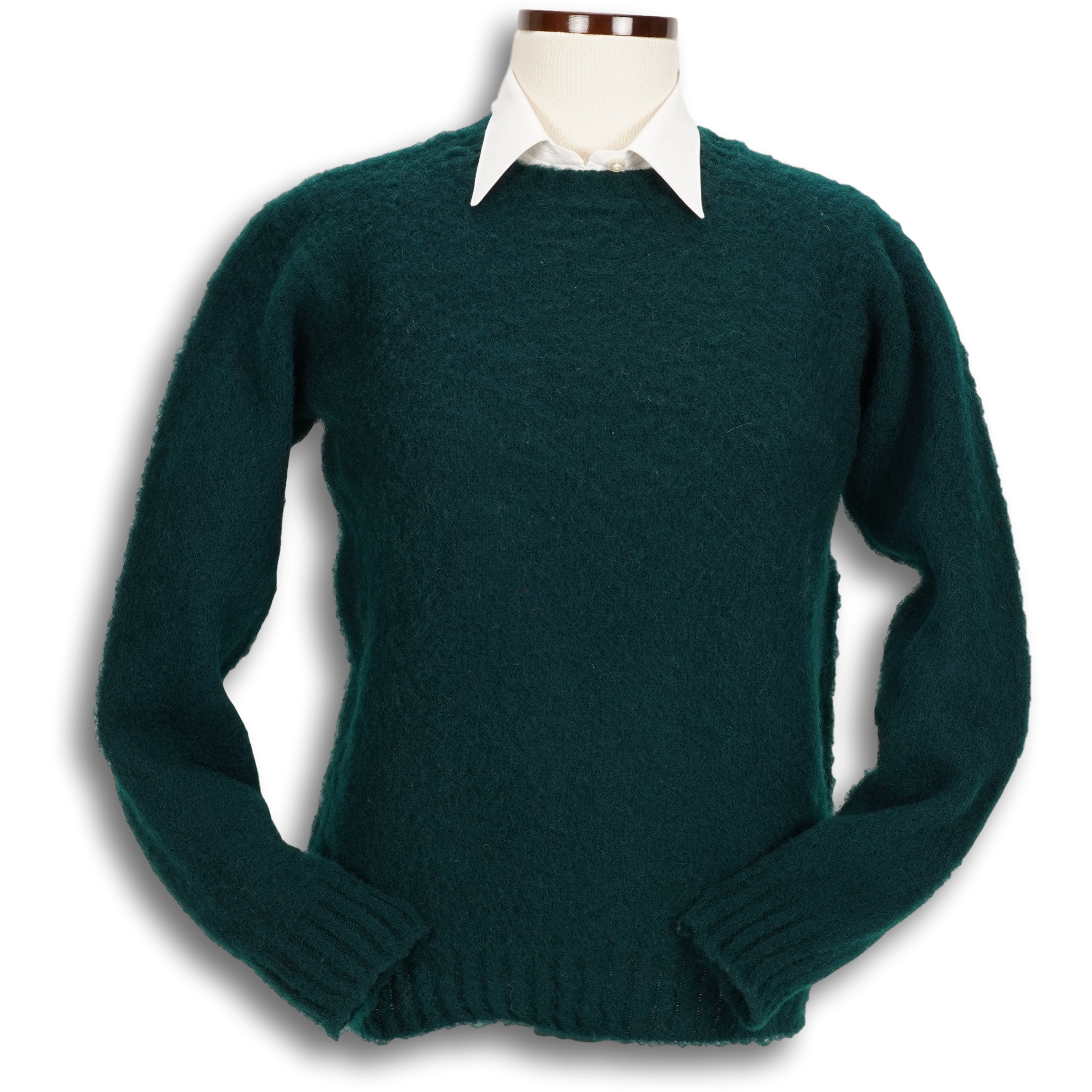 Ladies Brushed Shetland Crew Neck Sweater