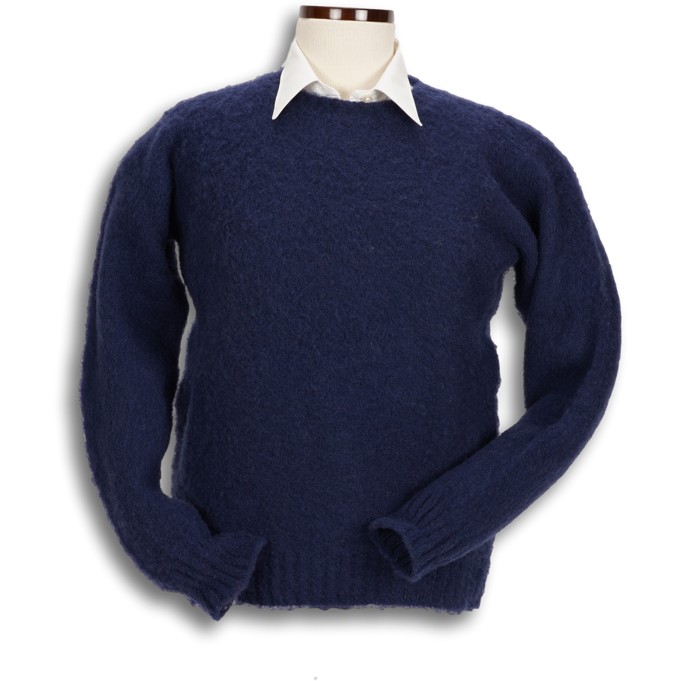 Ladies Brushed Shetland Crew Neck Sweater