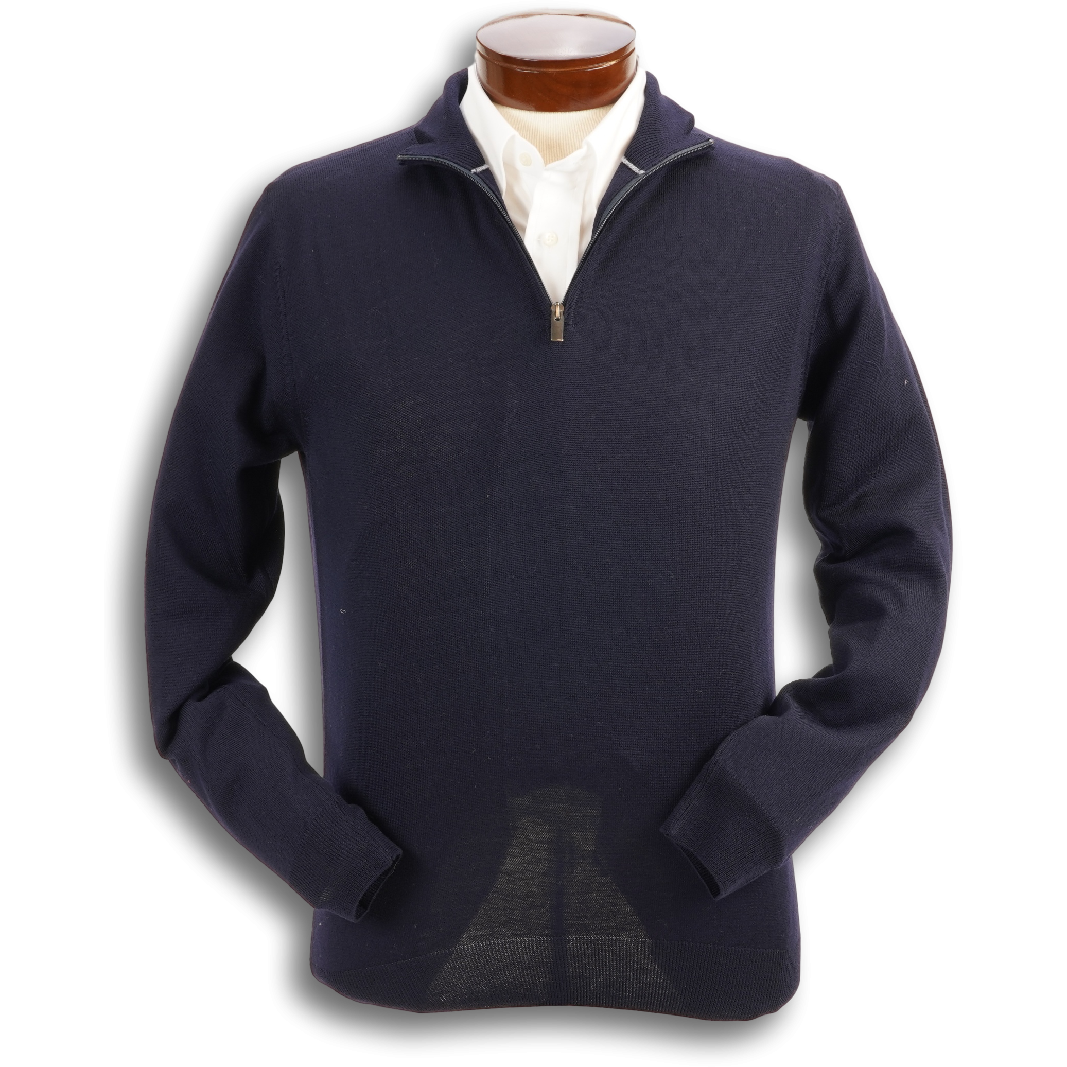 100% Merino Wool Quarter Zip Sweater