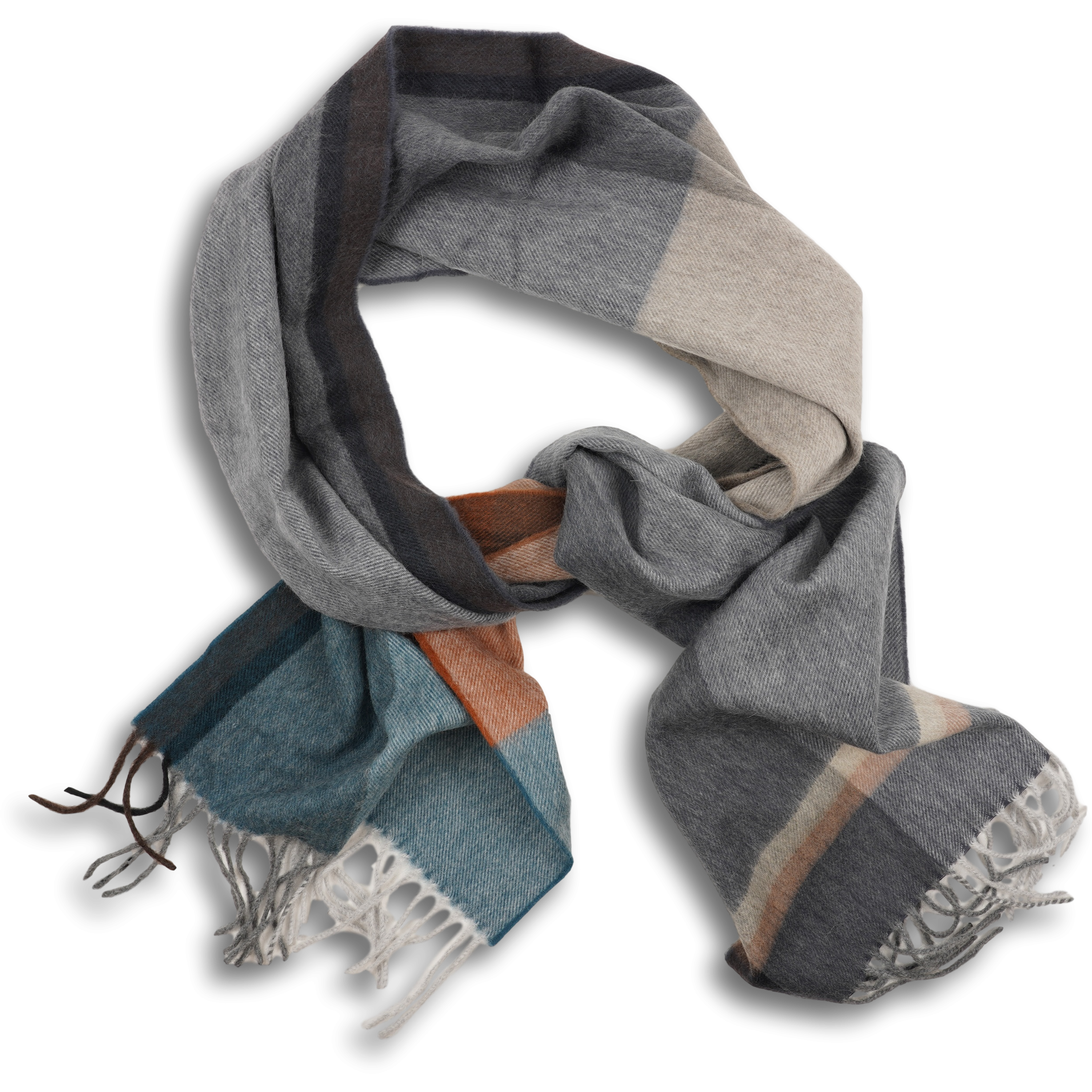 Jura Tartan Lambswool and Angora Scarf